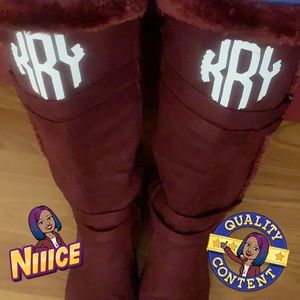 Iron-on Boot monograms